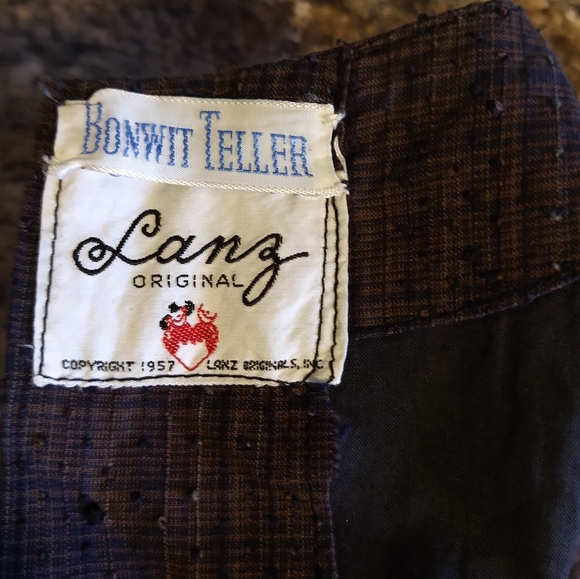 midcentury LANZ cotton shirtwaist dress 1960's XS - Picture 9 of 9